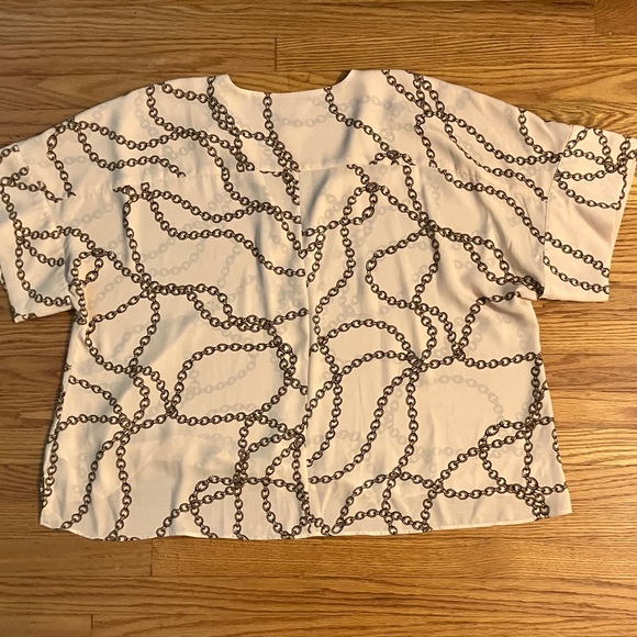 Worthington light Peach Top with Gold Chain Design XXL - Picture 3 of 3